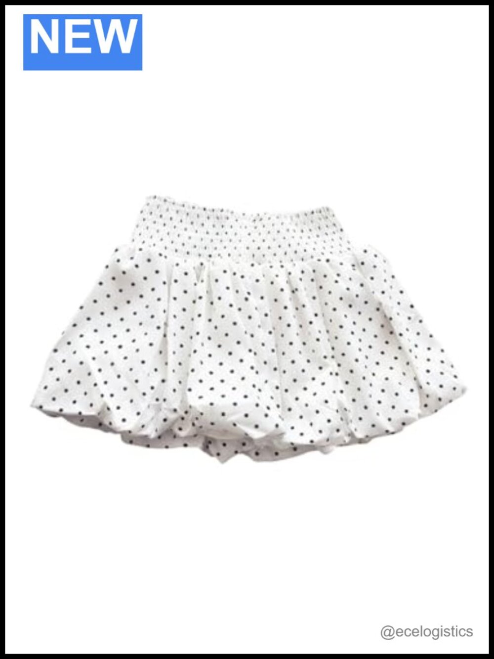 Polka Dots Bubble Skirt Y2k Puffy Cute Coquette Mini Skirt